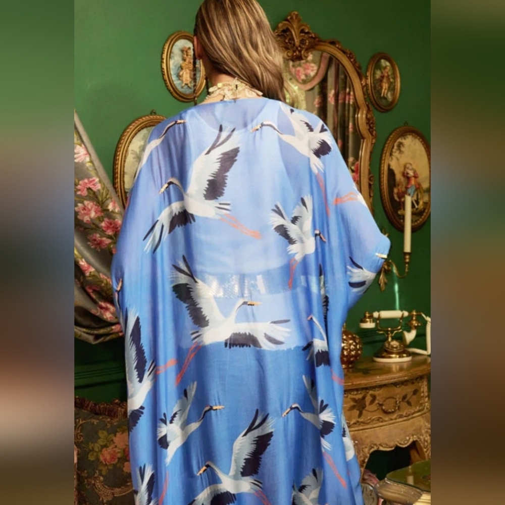 ARATTA Miss America Maxi Kimono O/S MSRP $179 - Picture 3 of 9